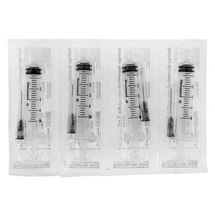 Imagem de Seringa 5 ml com Agulha 25x7 Bico Slip - Caixa 100 Unidades