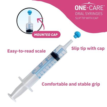 Imagem de Seringa oral ONE-CARE 10mL estéril embalada individualmente x100