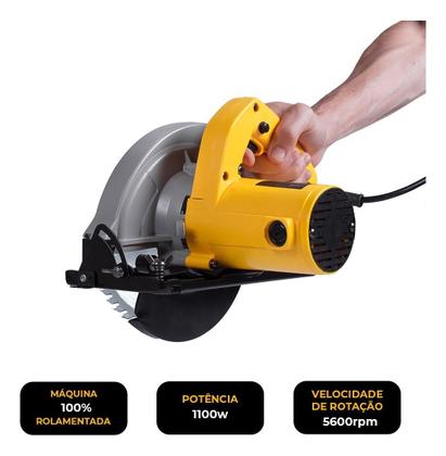 Imagem de Serra Circular 1100w Serra Para Madeira Hw5020 Hawk