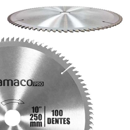 Imagem de Serra Circular 250mm Corte Disco 10 Polegadas 100 Dentes Aço