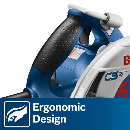 Imagem de Serra circular BOSCH CS10 15A 120V 56 Bevel, lâmina de 7-1/4 polegadas