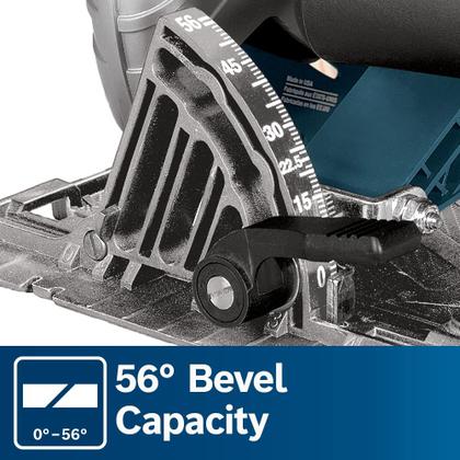 Imagem de Serra circular BOSCH CS10 15A 120V 56 Bevel, lâmina de 7-1/4 polegadas