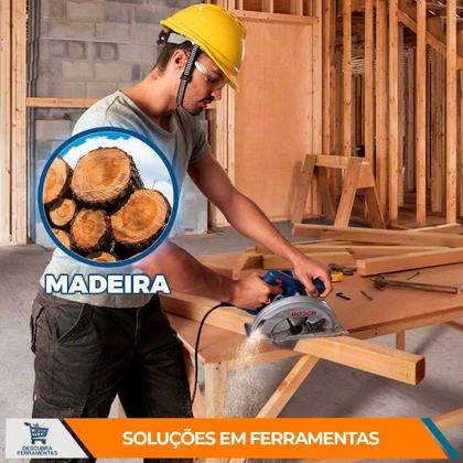 Imagem de Serra Circular Bosch GKS 150 7.1 / 4pol 1500W C/ 1 Disco de 184mm 6000rpm Madeira MDF Compensado Reforma Construção Carpinteiros Marceneiros