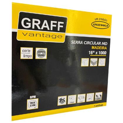 Imagem de Serra Circular C/ Pastilha de Metal Duro P/ Madeira 16x100D (579,0028) - Graff Vantage 