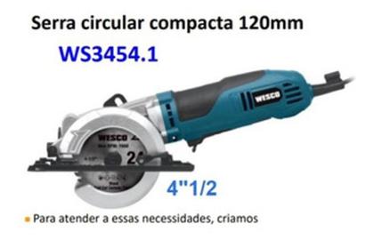 Imagem de Serra Circular Compacta 120mm 4 Polegadas Ws3454.1 - Wesco