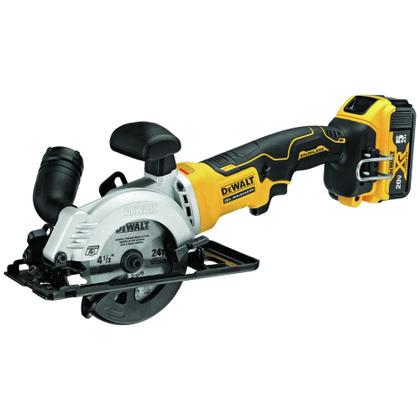 Imagem de Serra circular DEWALT ATOMIC 20V MAX* 4-1/2 polegadas com bateria