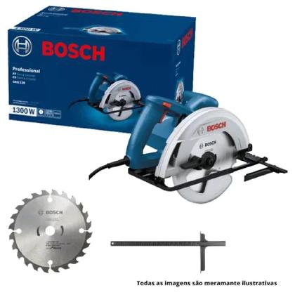 Imagem de Serra Circular Elétrica 1300w Gks 130 Bosch Profissional 185mm