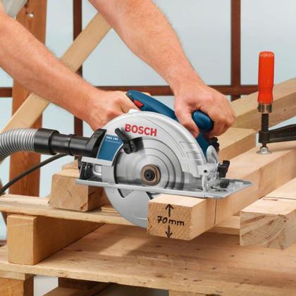 Imagem de Serra Circular GKS 130 110 Volts 1300 Watts com 1 Disco de Corte - 06016C30D0-000 - BOSCH