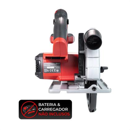 Imagem de Serra Circular Manual Profissional Einhell Sem Fio Portátil a Bateria 18v Madeira Mdf Guia Laser