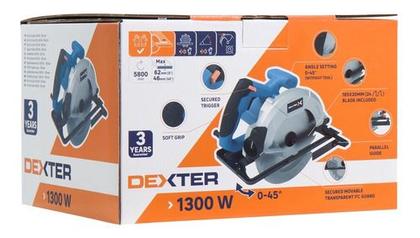 Imagem de Serra Circular - Punho Ergonômico - 1300w E 220v - Dexter