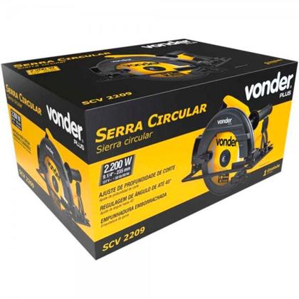 Imagem de Serra Circular Scv2209 Potência 2.200 W Vonder
