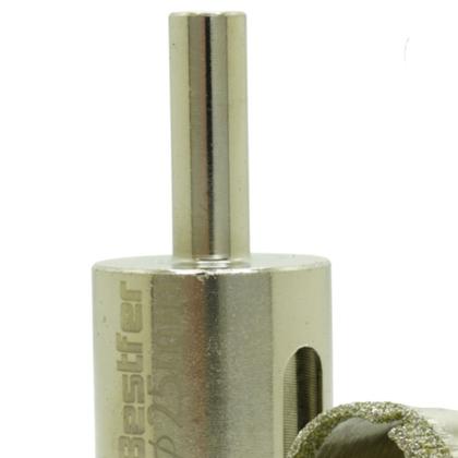 Imagem de Serra copo diamantada 25 mm para porcelanato e vidro - BFH3372