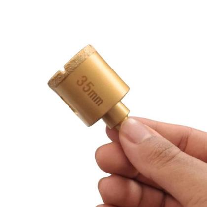 Imagem de  Serra Copo Diamantada Em Aço Para Cerâmica E Porcelanato 35mm