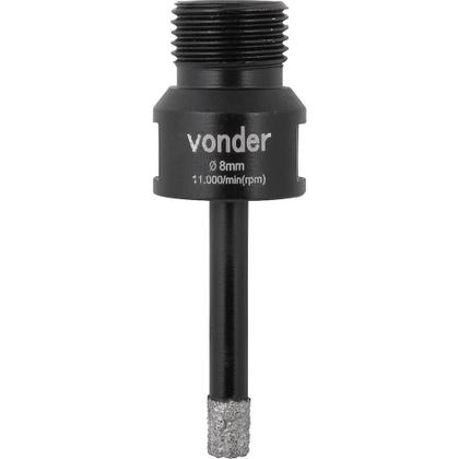 Imagem de Serra Copo Diamantada para Esmerilhadeira 8 mm Vonder