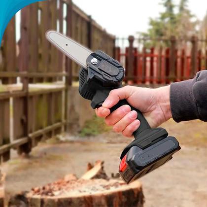 Imagem de Serra Elétrica Sem Fio Com Motor Potente Para Madeira Com Garantia