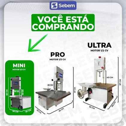 Imagem de Serra Fita Profissional Para Carne E Osso Bancada Sebem