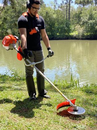Imagem de Serra Lâmina Circular para Roçadeira 40 Dentes 1 Polegada 25,4mm com Redutor para 20mm Universal Carbon Fak