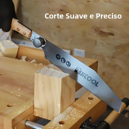 Imagem de Serra Manual Japonesa Com Dentes De 3 Lados Em Aço SK5, Cabo Antiderrapante, Lâmina Substituível,