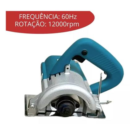 Imagem de Serra Marmore 110v Sem Disco 1300w Madeira Piso Ferro Tijolo Importway IWSMS110