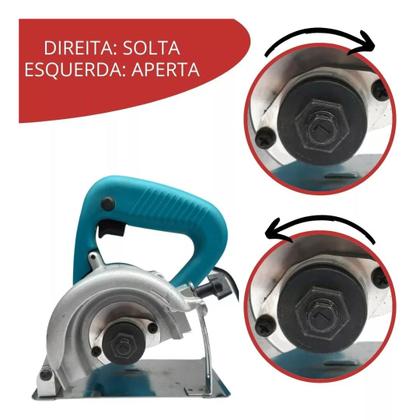 Imagem de Serra Marmore 110v Sem Disco 1300w Madeira Piso Ferro Tijolo Importway IWSMS110