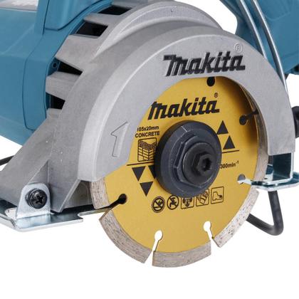 Imagem de Serra Mármore 4.3/8 POL 1.300W 4100NH3ZX2 MAKITA kit com Discos e Maleta