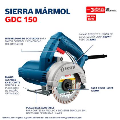 Imagem de Serra Mármore Discos com Maleta 1500W Azul Bosch