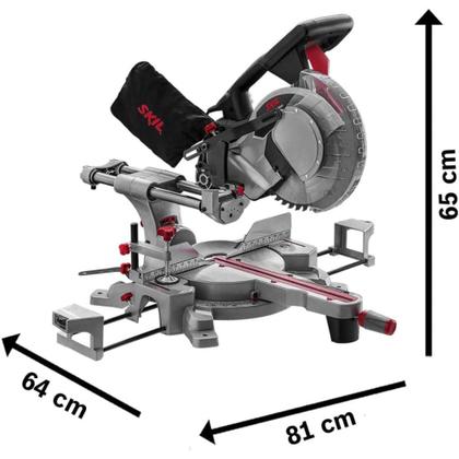 Imagem de Serra Meia Esquadria 10" 1800 Watts Braço Telescópico 110 Volts - F0123311AB-000 - SKIL