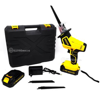 Imagem de Serra Motoserra Sabre Elétrica e Portátil 1500w 3200 Rpm Tensão da Bateria 21v BOM9702
