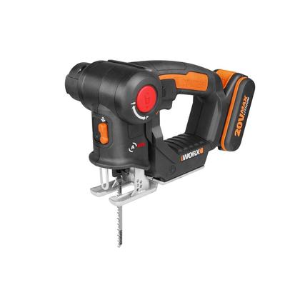 Imagem de Serra Multiuso Tico Tico Sabre Bateria 20v Maleta Wx550 Worx Laranja/Preto