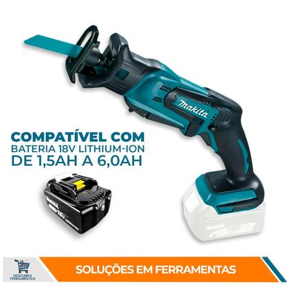 Imagem de Serra Sabre Makita DJR183Z 3000GPM Corte 50MM Sem Bateria Quick Change