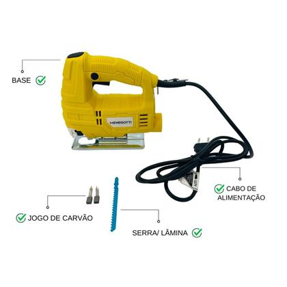 Imagem de Serra Tico Tico C/ Motor 127V 400w Menegotti Mst-55