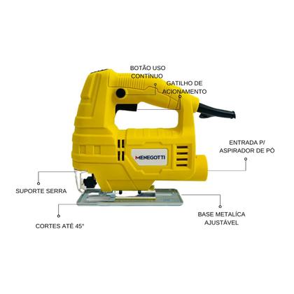Imagem de Serra Tico Tico C/ Motor 127V 400w Menegotti Mst-55