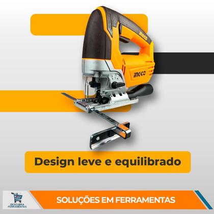 Imagem de Serra TicoTico INGCO 570W Com Velocidade Variável Até 3000RPM Base Ajustável e Corte Inclinado Em Madeira e Metal Com Precisão De Uso Profissional