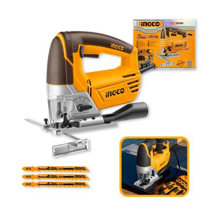 Imagem de Serra TicoTico INGCO 570W Com Velocidade Variável Até 3000RPM Base Ajustável e Corte Inclinado Em Madeira e Metal Com Precisão De Uso Profissional