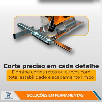 Imagem de Serra TicoTico INGCO 570W Com Velocidade Variável Até 3000RPM Base Ajustável e Corte Inclinado Em Madeira e Metal Com Precisão De Uso Profissional