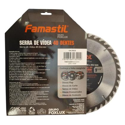 Imagem de Serra Videa 9 1/4 com 40 Dentes 235x22,2MM Famastil