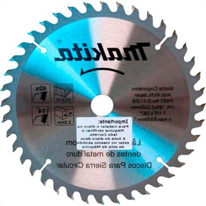 Imagem de Serra Widea Makita 7.1/4X40X20