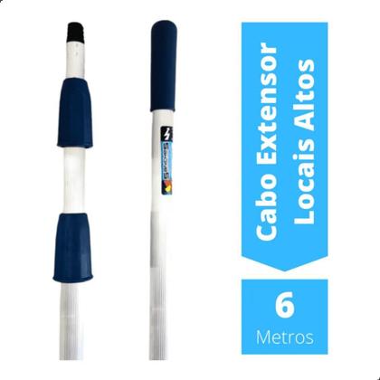 Imagem de Serrote de Poda para Galhos Altos e Cabo Extensor Aluminio 6 Metros