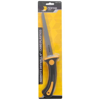 Imagem de Serrote Drywall Gesso Profissional 6" Lâmina Aço Temperado Fertak