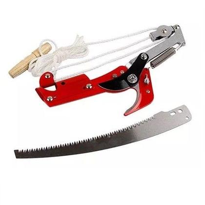 Imagem de Serrote Podador Profissional De Galho Alto 2 Em 1 Poda Com Serrote Podador de Galhos