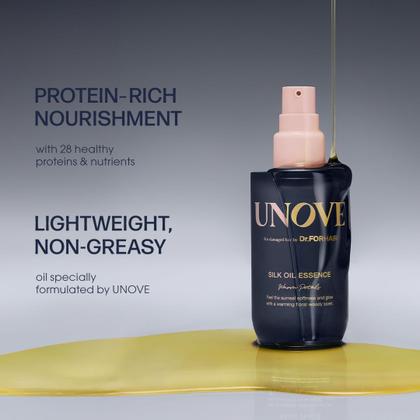 Imagem de Sérum capilar UNOVE Silk Oil Essence 70mL para cabelos secos