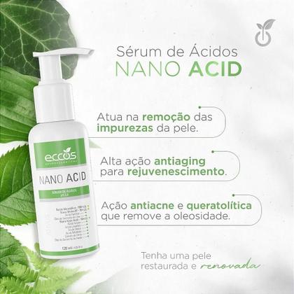 Imagem de Sérum de Ácidos pH 3,5 120ml Eccos Nano Acid