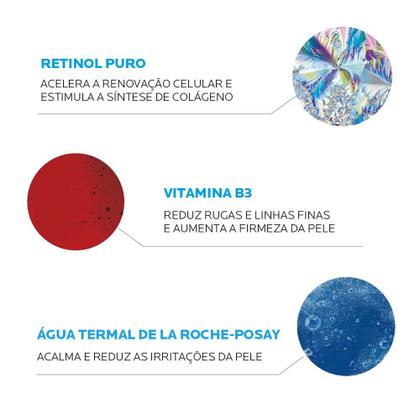 Imagem de Sérum Facial Antirrugas com Vitamina B3 e Retinol Puro La Roche-Posay Retinol B3