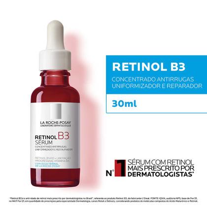 Imagem de Sérum Facial Antirrugas com Vitamina B3 e Retinol Puro La Roche-Posay Retinol B3