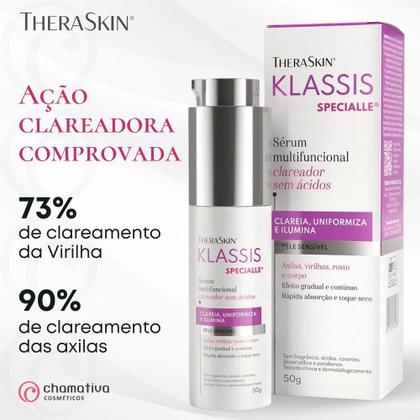 Imagem de Sérum Facial Livre de Ácidos Klassis Specialle 50g Theraskin (Clareia Axilas, Virilha e o Rosto)