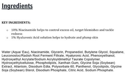 Imagem de Sérum Facial The INKEY List Niacinamida 30ml com Ácido Hialurônico