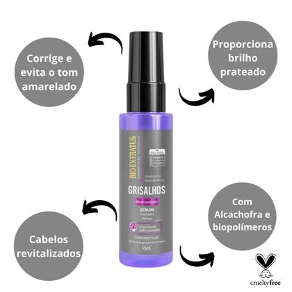 Imagem de Sérum Finalizador Desamarelador Bio Extratus Grisalhos 55ml