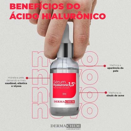 Sérum Hyaluronic 1,5% Niacinamida e Acticalm 30ml - Dermachem