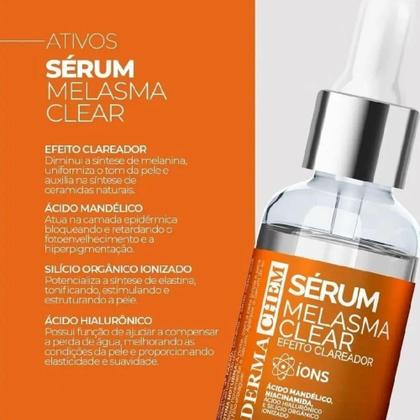 Imagem de Sérum Melasma Clear Efeito Clareador Dermachem 30ml