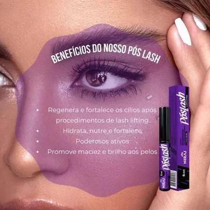 Imagem de Sérum Niraj Pós Lash Lifting - 8ml - Roxo - Para Cílios